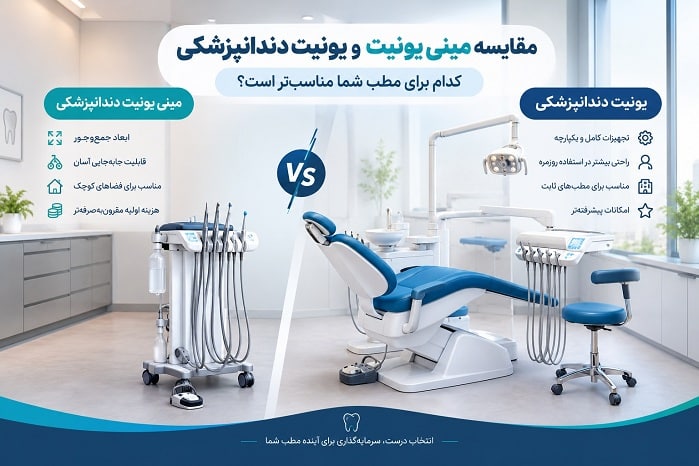 مقایسه یونیت و مینی یونیت دندانپزشکی